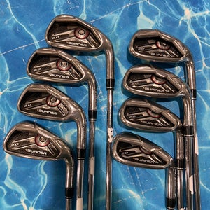 Men's TaylorMade Burner 2.0 Iron Set Right Handed Regular Flex Steel Shaft (Used)
