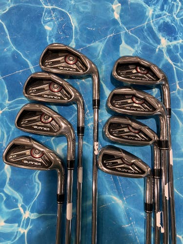 Men's TaylorMade Burner 2.0 Iron Set Right Handed Regular Flex Steel Shaft (Used)