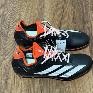 Adidas Adizero Electric Black/Orange Color Men’s Sz 13 Miami Hurricanes