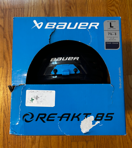 Large Bauer Re-Akt 85 Helmet Navy (New)