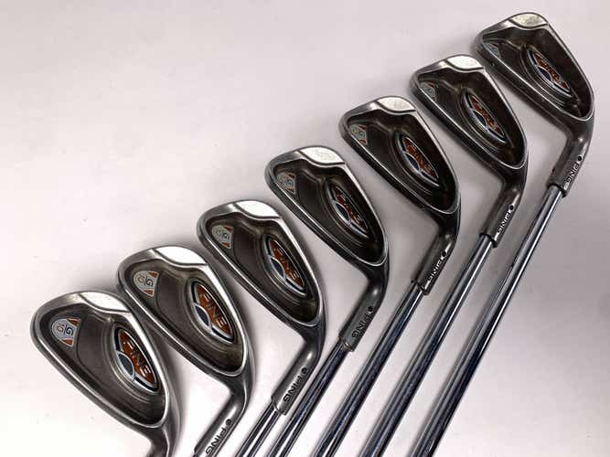 Ping G10 Iron Set 4-PW+GW Black Dot AWT Stiff Steel Mens RH No 7 iron