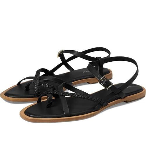 Free People Sunny Days OB1839314 Sandals Women's Black Leather Strappy NCZ56