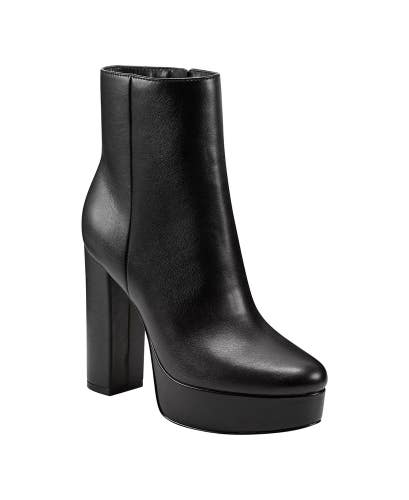 Marc Fisher Rublia Boots Women's US 10 Black Platform Block Heel Booties NCZ286