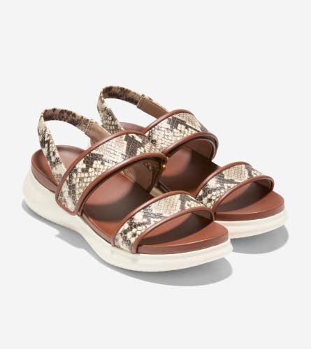 Cole Haan Zerogrand Meritt W29752 Sandals Women's 9.5 B Multi Snake Print NCZ291