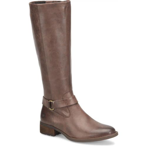 Born Saddler BR0028851 Boots Women's US 6 B Chocolate Leather Almond Toe NCZ288