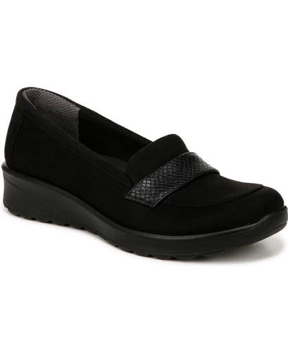 LifeStride Gamma 2 Loafers Women's Black Round Toe Slip-On Comfort Shoes NCZ61