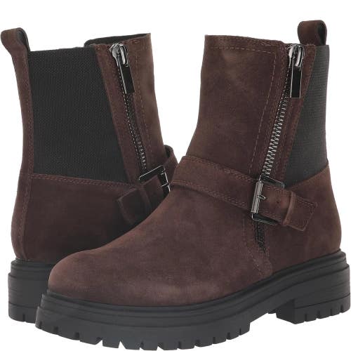 Blondo Gatwick Women's Brown Suede Round Toe Mid-Calf Waterproof Boots NCZ356