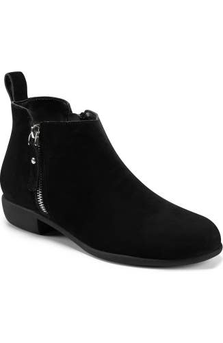 Aerosoles Stewart Boots Women's US 6.5 Black Suede Zipper Ankle Bootie NCZ295