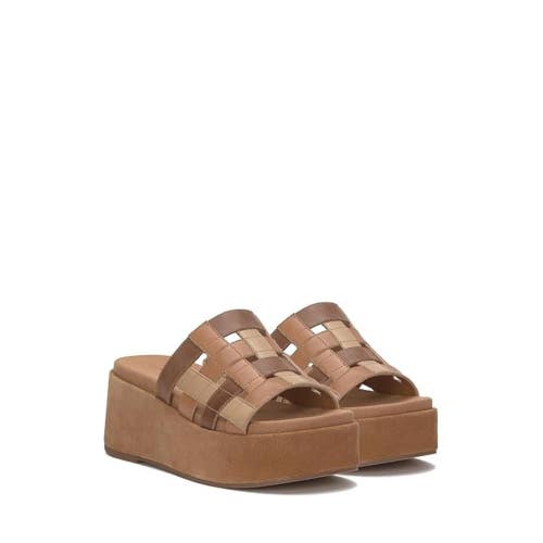 Lucky Brand Ulrich Sandals Women's US 5.5 Dusty Sand Slip-On Wedge Heel NCZ68