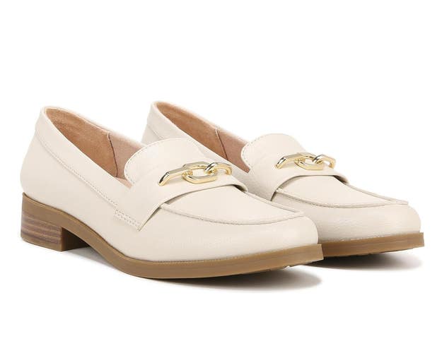 LifeStride Sonoma Flats Women's US 9.5 M Bone Round Toe Slip On Loafers NCZ271