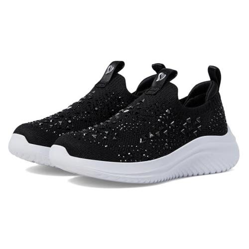 Skechers Ultra Flex 3.0 Sneakers Girls US 11C Black Comfort Slip On Shoes NCZ289