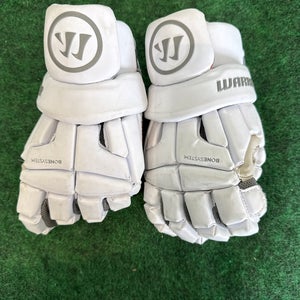 White Warrior Burn Lacrosse Gloves (Used)