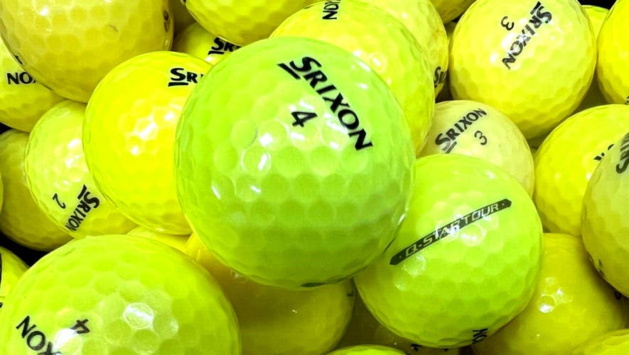 15 Srixon Q-Star Yellow Golf Balls - AAA Grade - Soft Feel - High Visibility
