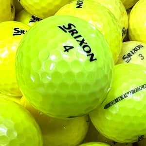 50 Srixon Q-Star Yellow Golf Balls - AAA Grade - High Visibility-Used/Recycled