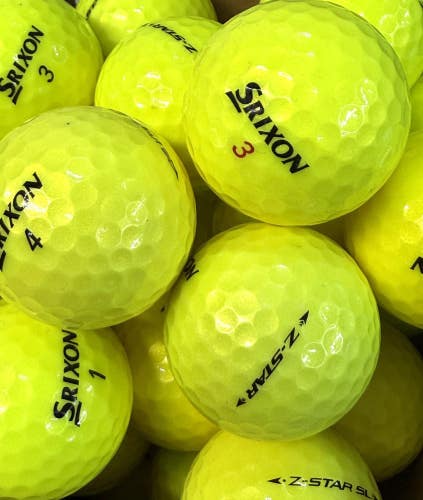 36 Srixon Yellow Z-Star Golf Balls - AAA Grade - Soft Feel - High Visibility