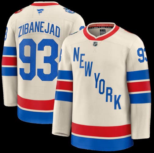 New York Rangers Mika Zibanejad Fanatics 2026 Winter Classic Premium Jersey 52