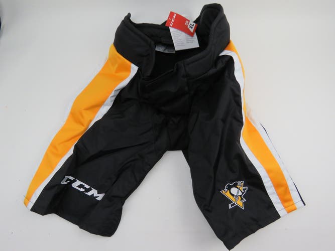 CCM Pittsburgh Penguins NHL Pro Stock 9K Hockey Player Girdle Pant Shell XL +2