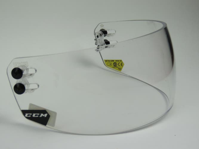 CCM VR PRO Straight 3.5" NHL Pro Stock Team Issued Hockey Helmet Visor Clear