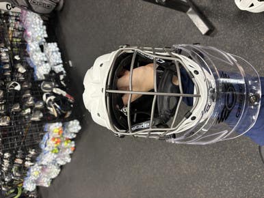 Used Cascade CPVR Lacrosse Helmet White One Size 11337-S000483283