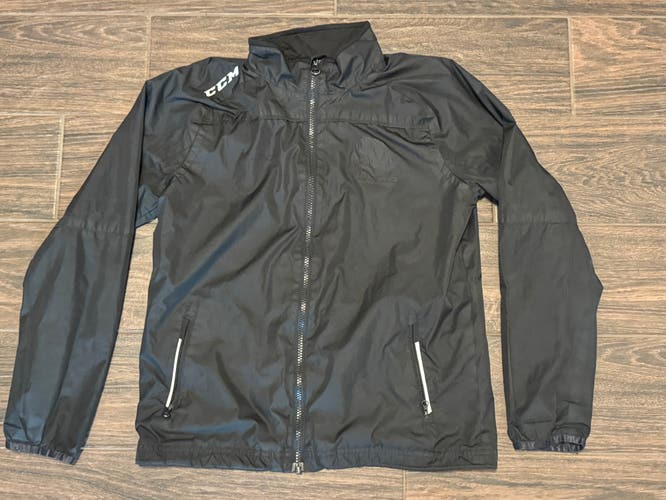 CCM Light Weight Rink Suit Jacket (Used)-Youth L-Black