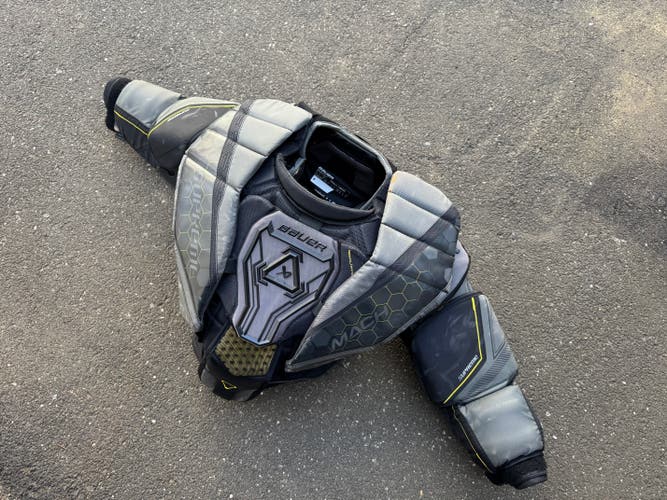 Bauer Supreme Mach Senior Goalie Chest & Arm Protector — Size Small (used)