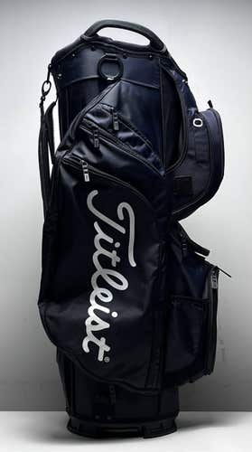 Titleist Cart 15 Cart Bag Navy Blue 15-Way Divide Single Strap Golf Bag