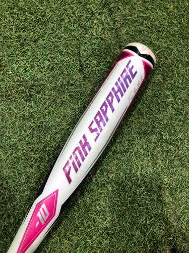2022 Easton Pink Sapphire Alloy Bat (-10) Alloy 18 oz 28" (Used)
