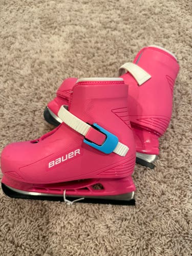 Pink Bauer Lil Champ Hockey Skates 10 (Used)