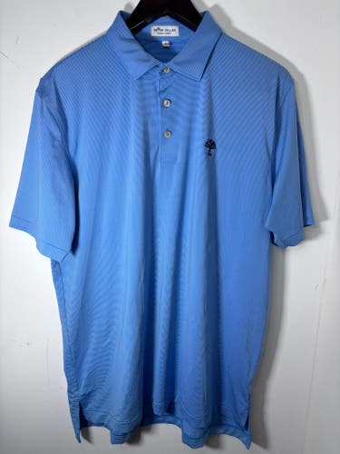 Peter Millar Men’s Summer Comfort Blue Short-Sleeve Polo size Large