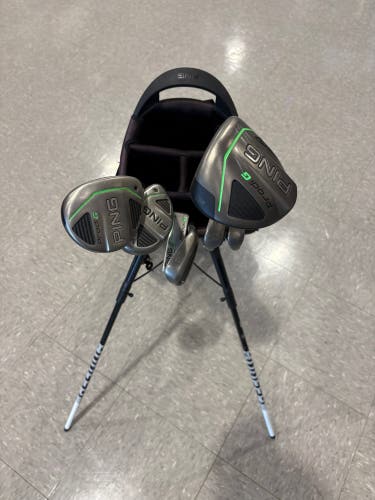 Junior Ping Prodi G Clubs (Full Set - 7 Pieces) Right Handed Black Dot (Used)