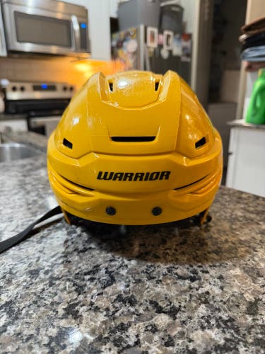 Large Warrior Alpha One Pro Helmet Pro Stock (Used) Nashville Predators Sport Gold / Yellow