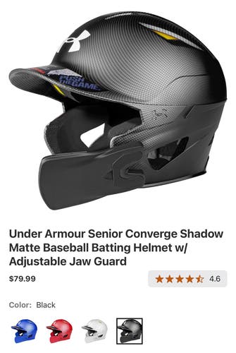 Medium/Large Under Armour UABH2-100 Batting Helmet (Used)