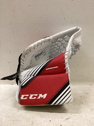 Used CCM YT FLEX Junior Goalie Catcher White 11725-S000499788