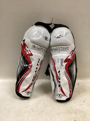 Used Easton STEALTH Senior Shin Guards White 12" 11725-S000499870