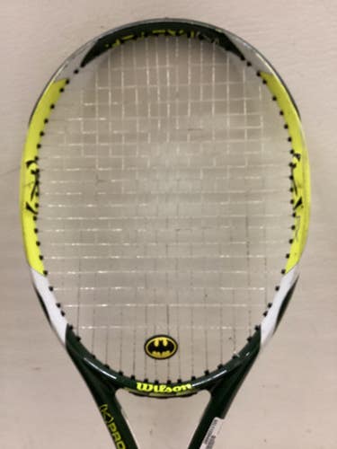 Used Wilson K PRO TEAM FX Adult Tennis Racquet Yellow 4 1/8" 11725-S000499886