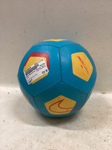 Used Nike MERCURIAL All Size Soccer Ball Carolina Blue 4 11725-S000500296