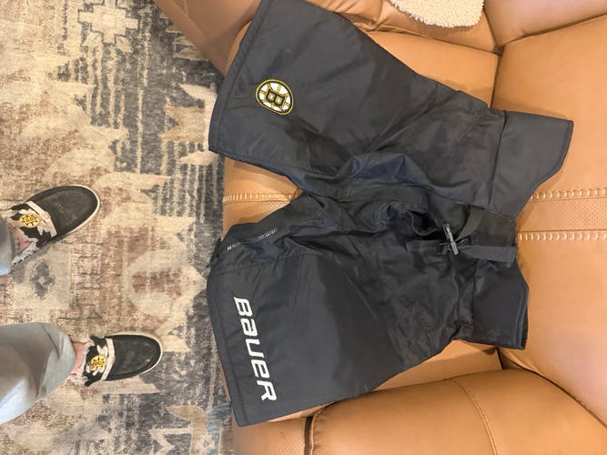 Boston bruins Black Large Bauer Supreme Pant Shell Pro Stock used like new