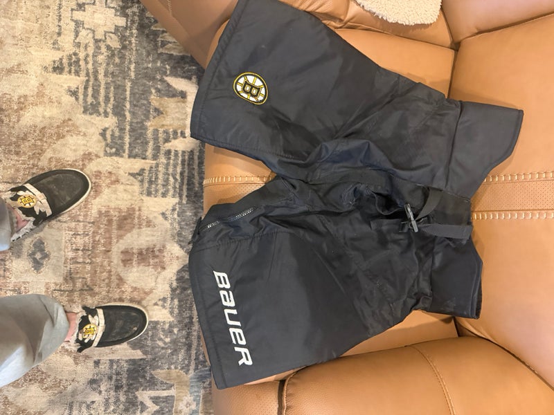 Boston bruins Black Large Bauer Supreme Pant Shell Pro Stock used like new