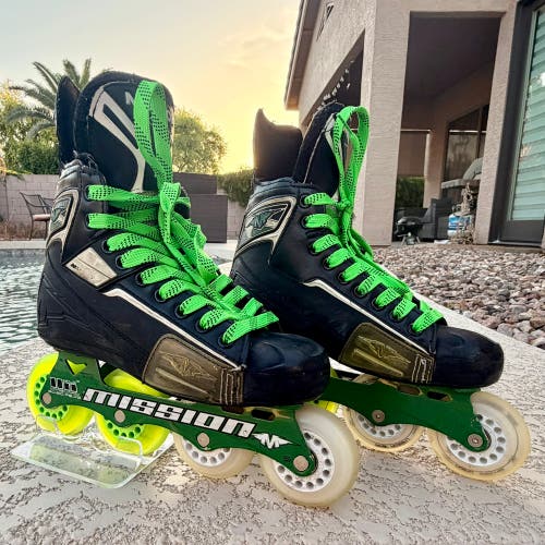 Mission CSX Inline Skates Wide Width Size 6 (Used)