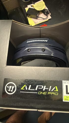 Large Warrior Alpha One Pro Helmet (New) + Visor