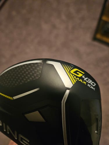 Men's Ping G430 Max 10K Right Handed Driver Stiff Flex 10.5 Loft w/ Premium Shaft (New)