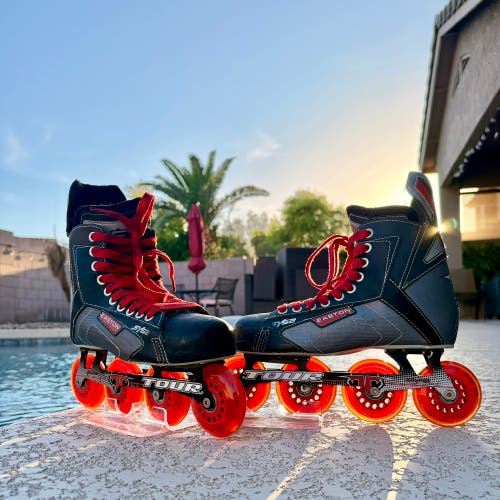 Easton SYS2 Inline Conversion Hockey Skates Regular Width Size 7 (Used)