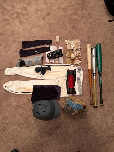 base ball equipment bundle *DM FOR SINGLE ITEMS* all items are used!