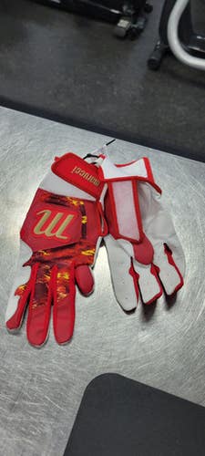 Used Marucci BB/SB Batting Gloves Red MD 11497-S000156974