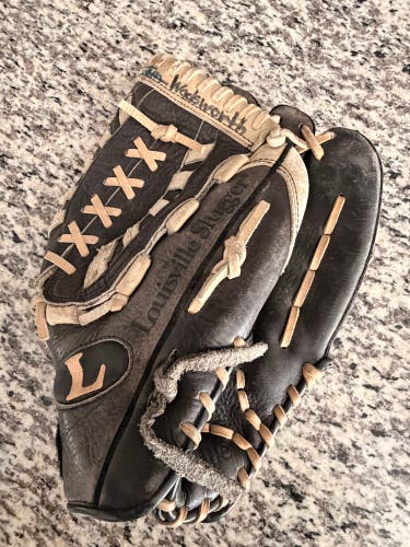 Louisville Slugger TPS1301H Baseball Softball Mitt Glove RH 13” Black Leather