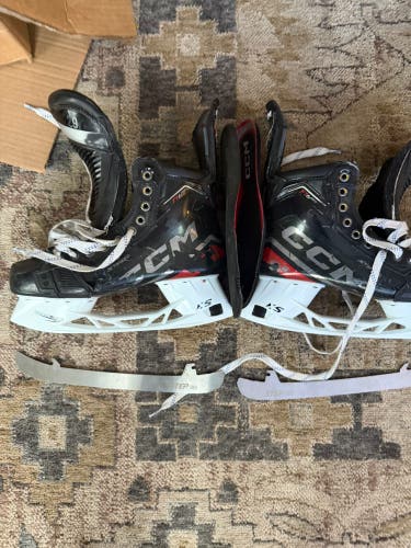 Red 2023 CCM JetSpeed FT6 Pro Hockey Skates Regular Width Pro Stock 7.5 (Used)