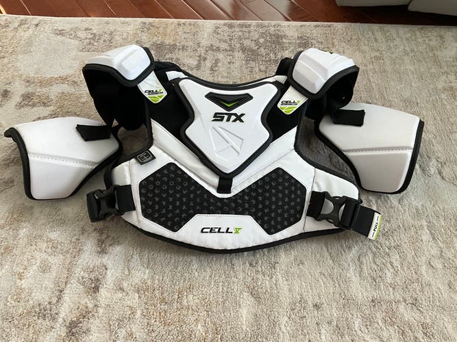 XL Adult STX Cell V Shoulder Pads (Like new) SEND OFFERS PLZ. WILLING TO NEGOTIATE!