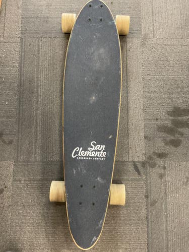 Used SAN CLEMENTE LONGBOARD Complete Skateboard Black Long 11614-S000234404