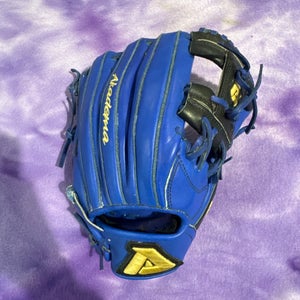 Blue Akadema Torino Series RH Infield Baseball Glove 11 1/4" (Used)