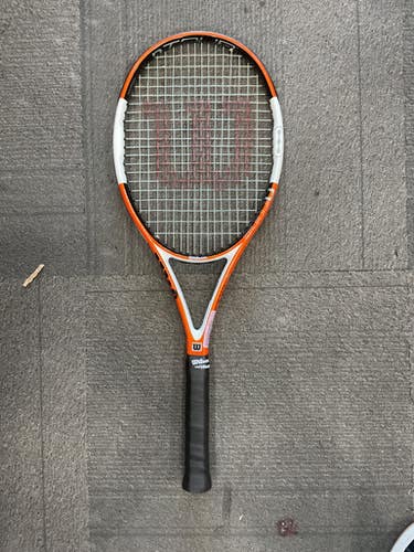 Used Wilson N CODE N TOUR Adult Tennis Racquet Orange 4 3/8" 11614-S000234343
